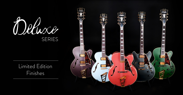 New Limited Edition Finishes Available in D'Angelico's Deluxe Series